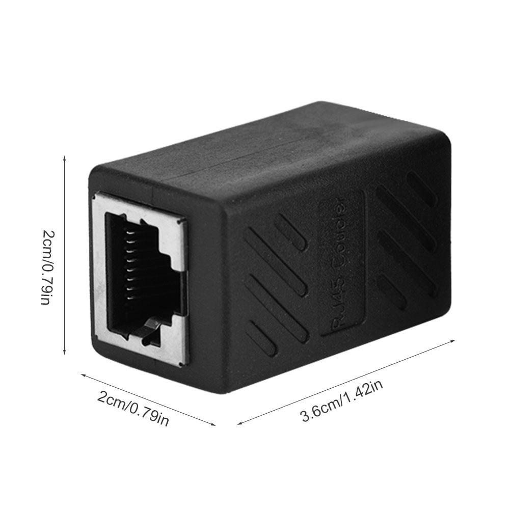 Mgaxyff 2PCS RJ45 Female to Female Network LAN Adapter Coupler