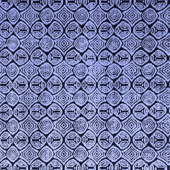 Ahgly Company Machine Washable Indoor Square Oriental Blue Modern Area Rugs, 4' Square