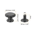 thumbnail image 2 of Unique Bargains Flat Studs Rivet 20 Pack 10x6.5mm Screw Back Rivets, Gun-black, 2 of 4