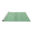 thumbnail image 2 of Ahgly Company Machine Washable Indoor Round Abstract Turquoise Blue Contemporary Area Rugs, 6' Round, 2 of 4