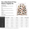 thumbnail image 6 of Goofa Roosters and Chickens Printed Women's UPF 50+ Sun Protection Hoodie Jacket Lightweight Long Sleeve Sun Shirt for Women with Pocket Hiking Outdoor-Large, 6 of 9