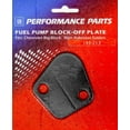 thumbnail image 3 of PROFORM Big Block Chevy Black Steel Bowtie Logo Fuel Pump Block-Off P/N 141-213, 3 of 3