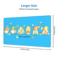 thumbnail image 3 of Balery Bee Happy Sunflower Gnomes Mouse Pad ,15.8x29.5 In Large Gaming Mouse Pad Desk Mat Long Non-Slip Rubber Stitched Edges,Waterproof Mousepad Desk Mat For Gamer Office Home, 3 of 9
