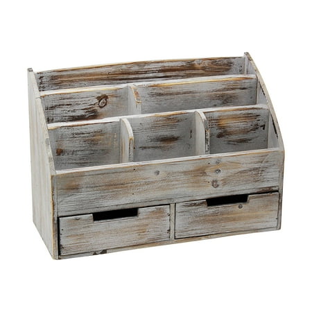 Vintage Rustic Wooden Office Desk Organizer Mail Rack For Desktop Vintage Rustic Wooden Office Desk Organizer Mail Rack For Desktop Tabletop Or Counter