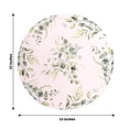 thumbnail image 4 of BalsaCircle 6 Green Round 13 in Disposable Paper Charger Plates Floral Design Party Events Decorations Supplies, 4 of 8