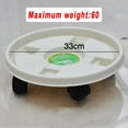 thumbnail image 1 of Decor Flowerpot Base Display 360° Resin Beige Tray Roller plate Garden, 1 of 9