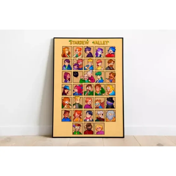 Stardew Valley Poster Print Gaming Poster Room Decor Wall Decor NO FRAMED POSTER, Home Decor, Vintage Art Print, Haging Poster, Cute Birthday Gift, Wall Art