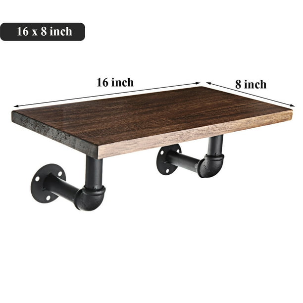 1 Pc Retro Industrial Metal Wood Wall Shelf Display Floating Storage Pipe Cast Iron With Bracket For Home Art Decor 16 24 31 Inch Com - 24 Inch Wall Shelf Bracket 1 Pc Retro Industrial Metal Wood Wall Shelf Display Floating Storage Pipe Cast Iron With Bracket For Home Art Decor 16 24 31 Inch Com - 24 Inch Wall Shelf Bracket