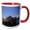 Red/White, variant on 3drose, Restaurant on Pier, 11oz Two-tone Black Mug