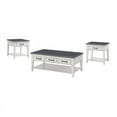 thumbnail image 4 of Home Square 2 Piece Set with Lift Top Coffee Table & End Table in White and Gray, 4 of 12