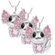 thumbnail image 2 of Collar y Dije de Ajolote High Monaco AxolotlNeck03 3 Pzas Plata/Rosa Metal, 2 of 5