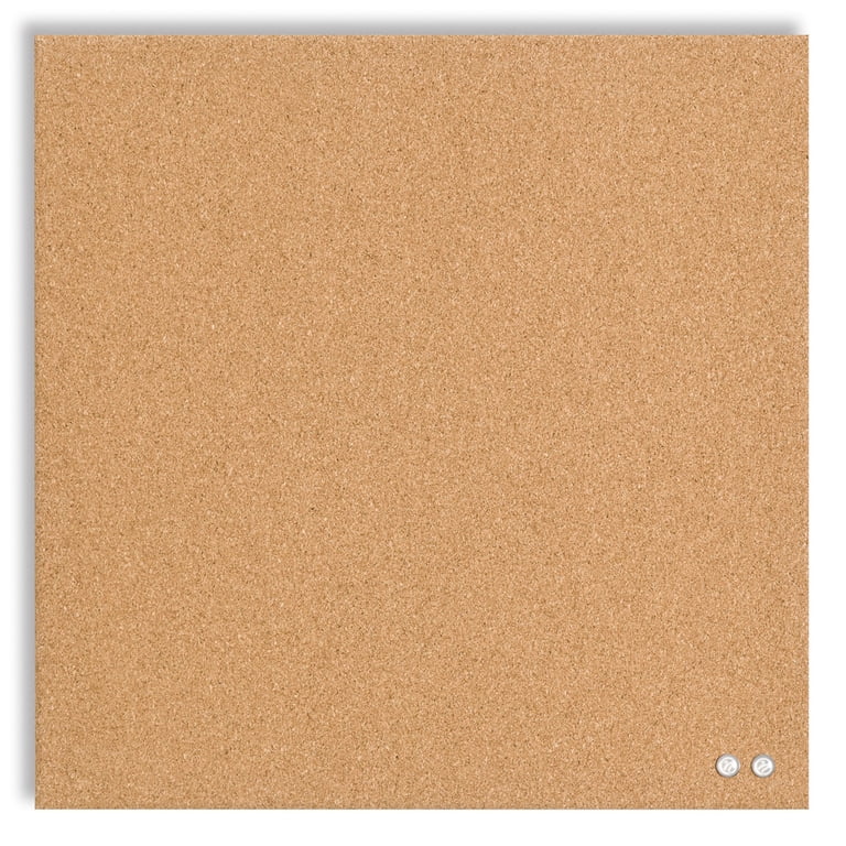 U Brands Square Cork Bulletin Board, 14x14 Frameless photo 1