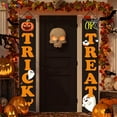 thumbnail image 6 of Spencer Outdoor Halloween Decorations - Trick or Treat & It's October Witches Halloween Porch Hanging Banner Decorations for Front Door or Indoor Halloween Welcome Signs "#C", 6 of 6