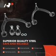 thumbnail image 3 of A-Premium 4Pcs Front Suspension Kit Upper Control Arm Ball Joint Compatible with Chevrolet Silverado 1500 2007-2015 Tahoe Suburban 1500 Avalanche GMC Sierra 1500 Yukon Yukon XL 1500 Cadillac Escalade, 3 of 8