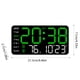 thumbnail image 3 of Reloj de Pared Digital Led Hsj240917002 | Despertador con Pantalla Grande, Fecha, Temperatura y Control Por Voz | Brillo Ajustable | Moderno Reloj Digital con Calendario para Dormitorio, Sala de Esta, 3 of 6