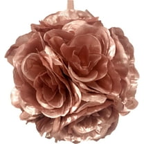 10" Flower Balls Made Kissing Ball Pomander Floral Decor Centerpiece Rose Gold