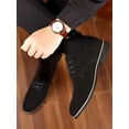 thumbnail image 3 of Men's Suede Casual Flat Shoes, Multicolor Leather Shoes, Fashionable & Trendy, Plus Size, 3 of 4