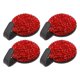 thumbnail image 1 of Ganchos de almacenamiento universales para automóviles Unique Bargains 4 Pcs para bolsos y paraguas Rojo 1.46"x0.98", 1 of 7