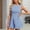 Light Blue, variant on Open Back Flared Denim Mini Dress for Women 2026 Summer Sleeveless A-line Cute Bow Babydoll Beach Sundress