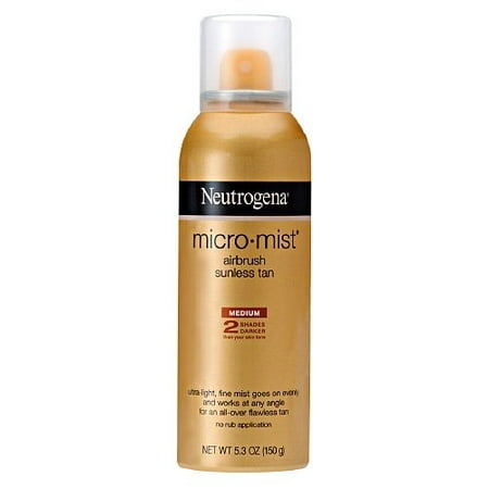 Neutrogena Micromist Airbrush Sunless Tan, Medium, 5.3 (Best Drugstore Spray Tan)