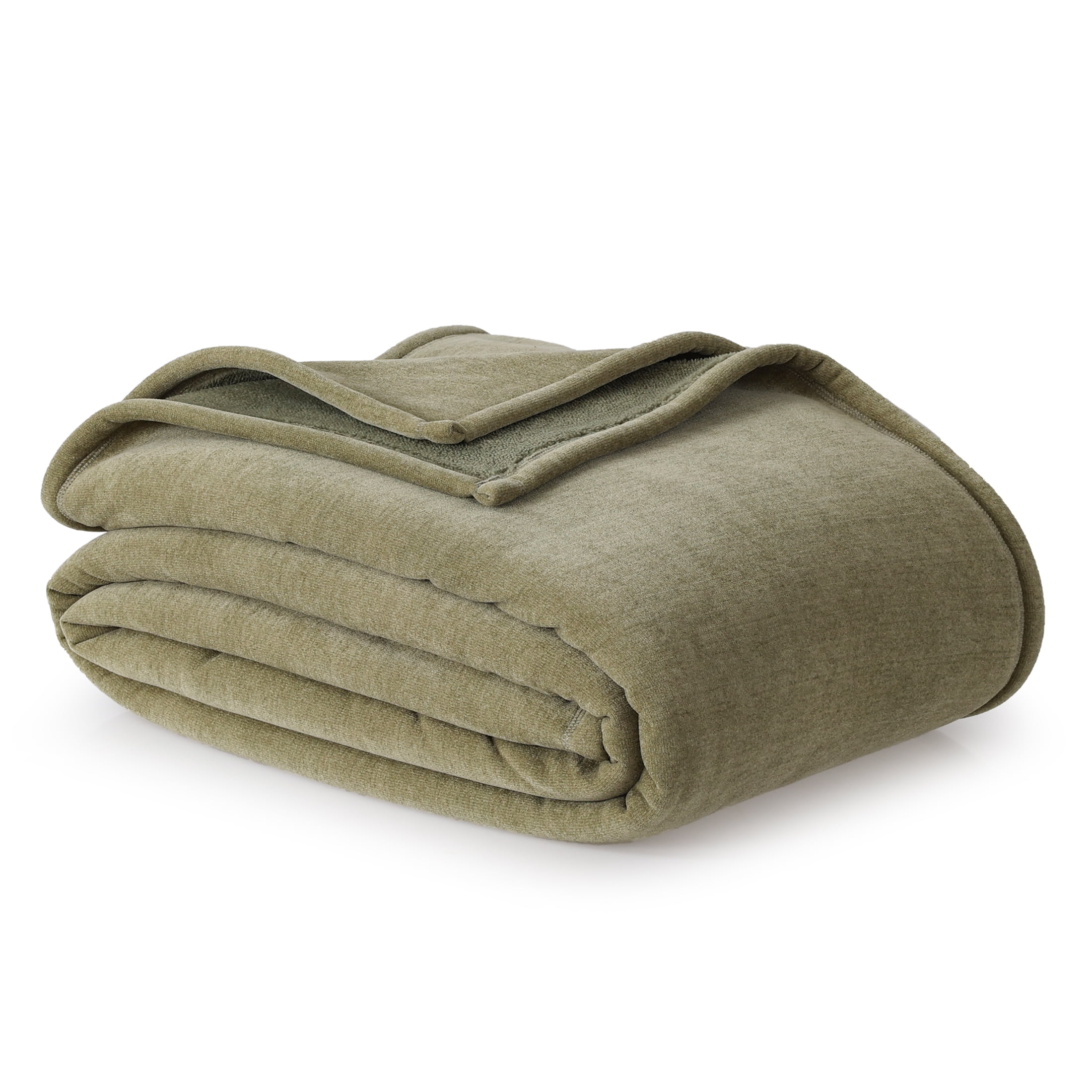 Better Homes &  Gardens Wexford Super Soft Luxury Chenille Blanket , King Size, Dark Cilantro