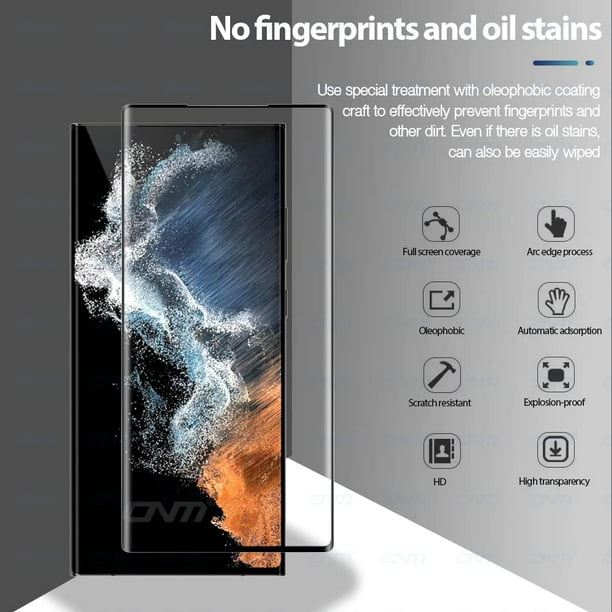 Protecteur d'Écran SupeRShield pour Samsung Galaxy S23 Ultra 5G en Verre  Trempé [Couverture Complète HD] [Installation Facile] Film de Protection  Résistant aux Rayures, Dureté 9H, Sans Bulles 