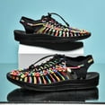 thumbnail image 3 of men's sandals lightweight breathable woven outdoor beach casual men's sandals are fashionable Multi, 3 of 5