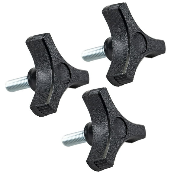 OEM Genuine Scag Mower Deck Wing Nut Knob 3/8-16, 3PK / Grass Catcher, Cheetah, STT52-22CH Turf Tiger & More / 481625-01