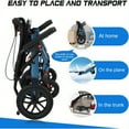 thumbnail image 5 of Ultra-Lightweight Transport Wheelchair for Adults & Seniors with Foldable Design, 360° Wheels & 20 lb Limit, 5 of 11
