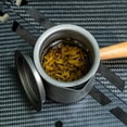 thumbnail image 3 of Taza de té de titanio TOMSHOO con colador de té para acampar al aire libre, 3 of 8