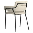 thumbnail image 3 of Chaise, Jeu de 2 en Tissu et Métal - Beige, 3 of 7