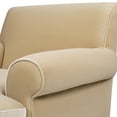 thumbnail image 5 of Jennifer Taylor Home Alana 38" Lawson Large Living Room Accent Arm Chair with Metal Casters, Fawn Brown, 5 of 9