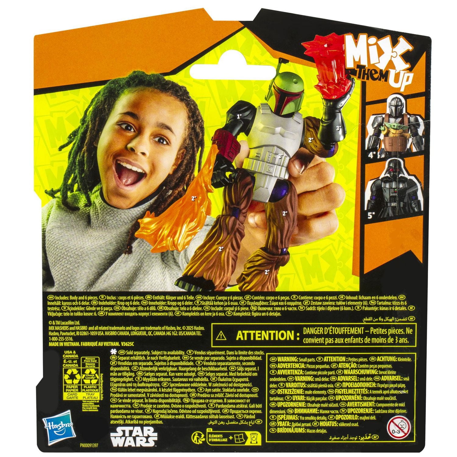 MixMashers Star Wars Boba Fett Custom Mix-And-Match Action Figure & Accessories
