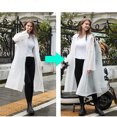 thumbnail image 2 of EUDIDV Lightweight Raincoat Women Hooded Rain Ponchos EVA Zipper Windbreaker Raincoat Rainwear Durable Rain Shield Raincoat for Adults, 2 of 6