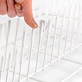 thumbnail image 4 of Dishwasher Rack Caps 100 Pieces Prong Rack Caps Dishwasher Protection Prongs Cutlery Basket Protective Cover PVC Tip Tine Cover Just Push On Cap for All Dish Baskets(White), 4 of 5