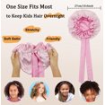 thumbnail image 3 of SENGTERM Kids Bonnet for Girls New Silk Bonnets for Kids,Double Layer Satin Bonnet,Tie Band Adjustable Sleep Cap for Child Curly Hair(3-12years), 3 of 7