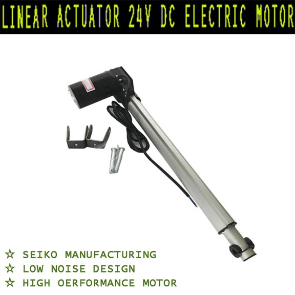 INTBUYING 24V DC Electric Linear Actuator Stroke 15.74Inch Industrial Electric Push Rod Motor Telescopic Rod Lifter Actuators Controller