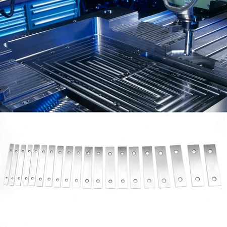 

Feoflen Hardened Parallel Set Thin Parallel Set 10 Pairs Parallel Blocks Adjustable 0.0005 Accuracy 1/8inch Steel Parallel Set