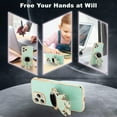 thumbnail image 4 of Compatible with iPhone 12 Pro Case Cute, 3D Astronaut Stand Shockproof Camera Protection Space Kickstand Soft Plating Cover for Apple iPhone 12 Pro Phone Case Green, 4 of 12