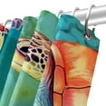 thumbnail image 5 of Sea Turtle Waterproof Printed Shower Curtain Set with Hooks for Bathroom Decoration - Bathroom Curtains Included, 5 of 5