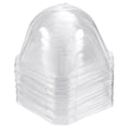 thumbnail image 1 of Unique Bargains 10cm x 10cm Garden Cloche Dome Square Plastic Humidity Plant Protector Cover Clear 10 Pack, 1 of 5