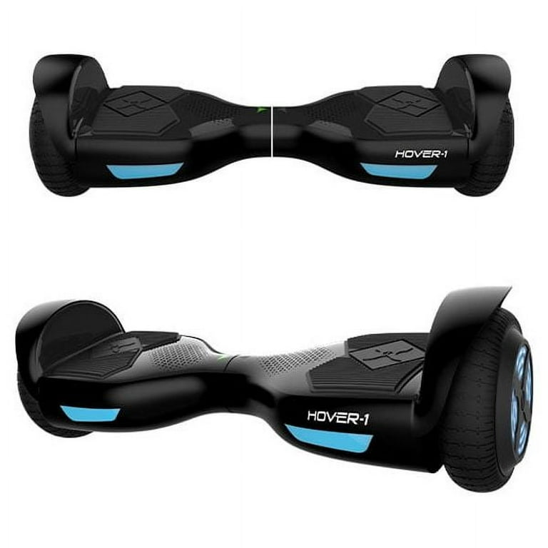 Hover 1 Helix Hoverboard for Teens 6.5 in Wheels LED Lights Bluetooth Speaker 160 lbs Max Weight Black