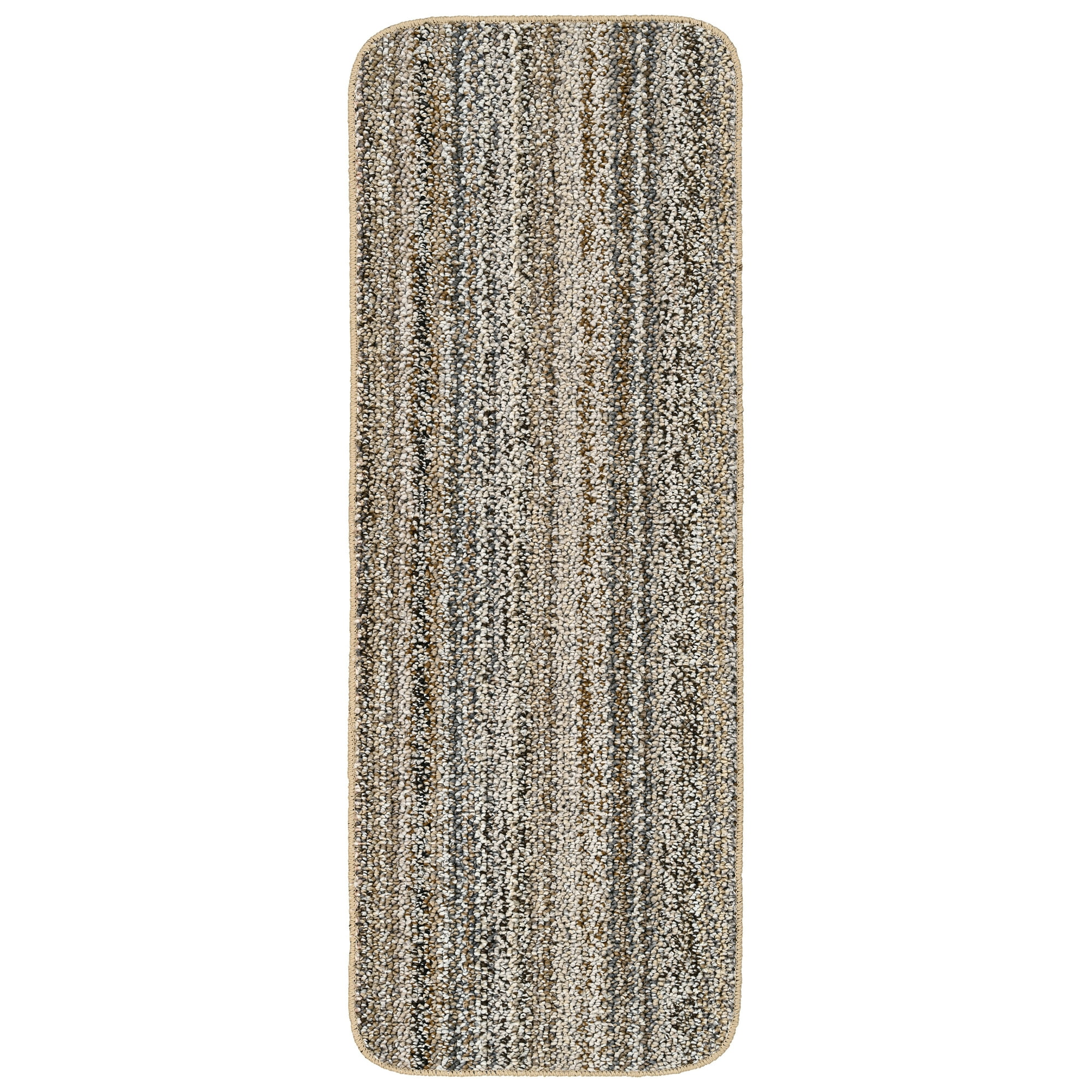 Mainstays Carnival Stripe Polypropylene Indoor Runner Rug, Assorted Earth Tones, 20 in x 54 in