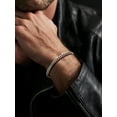thumbnail image 4 of FaithHeart Cuban Link Chain Bracelets for Men, Stainless Steel Chain Wrist Bracelets Hip Hop Jewelry Gifts for Son Dad Father's Day Birthday 7MM Width, 4 of 10