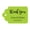 Chartreuse, variant on 100 PCS Thank You Custom Made Hang Tags Personalized Wedding Favor Gift Paper Tags