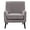 Gray, variant on CorLiving Elewood Modern Velvet Upholstered Wide Back Armchair with Wood Tapered Legs, Gray