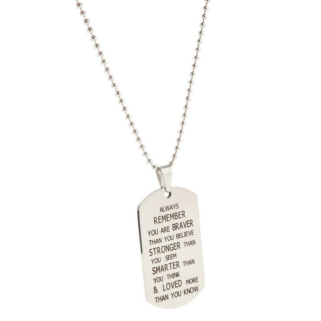 Collar a juego de pareja Fernando Colgante Etiqueta de Perro Acero Inoxidable