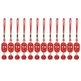 thumbnail image 2 of 12 colgantes de campana de 15,5 cm de alto, de madera roja, con forma de palabra, para árbol de Navidad, puerta, decoración del hogar., 2 of 14