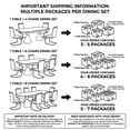 thumbnail image 2 of Sumdeal 7-Piece Dining Table Set for 6, Extendable Table with Dark Gray PU Chairs, 2 of 9