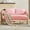 Pink, variant on S-HOME Teddy Fleece Chair with Gold Metal Legs, Modern Side Chair for Dressing Area and Reception Room